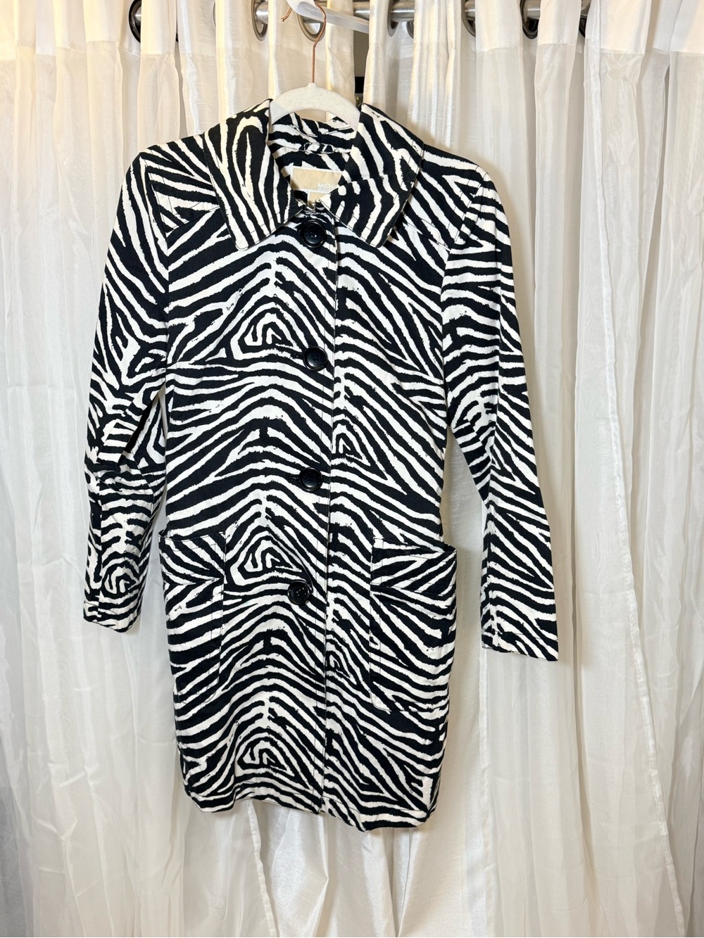 Black & White Zebra Print Men's Shirt Jacket Y2K